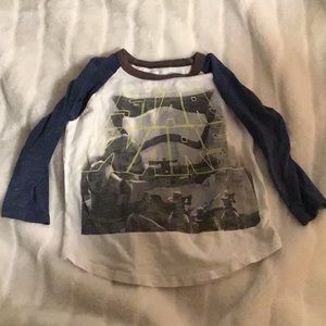 3/4 length Star Wars tee shirt